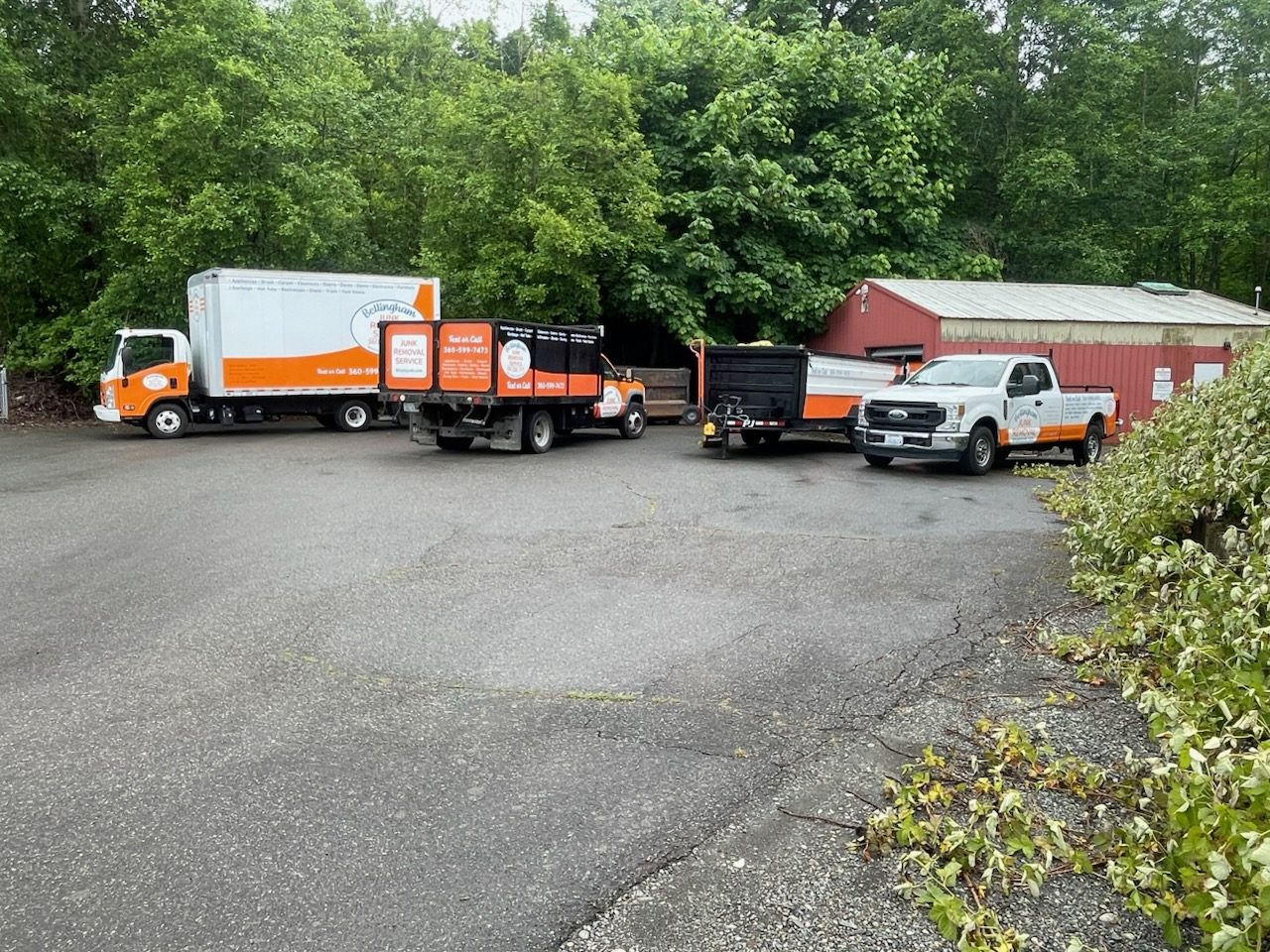 Our crew loading a truck in Bellingham
